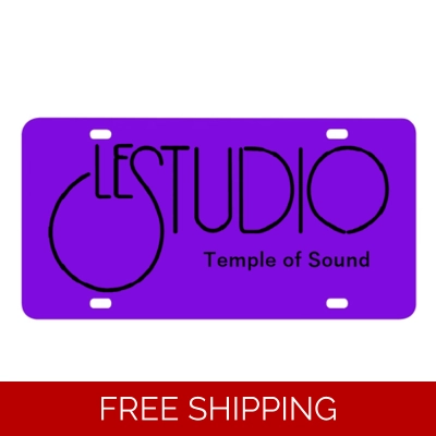 Le Studio License Plates Black logo TOS